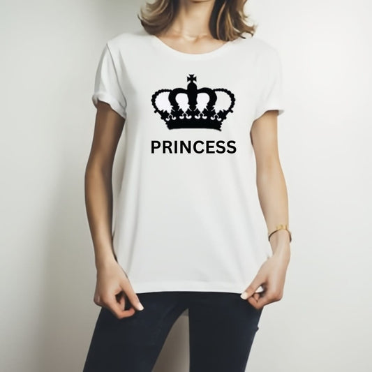 Stylish White T-Shirt with Cute Design